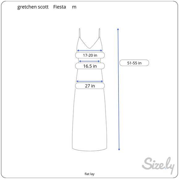 Gretchen Scott Fiesta Time Maxi Dress Sultan's Dining Room Turquoise Lime NEW M - Picture 12 of 12